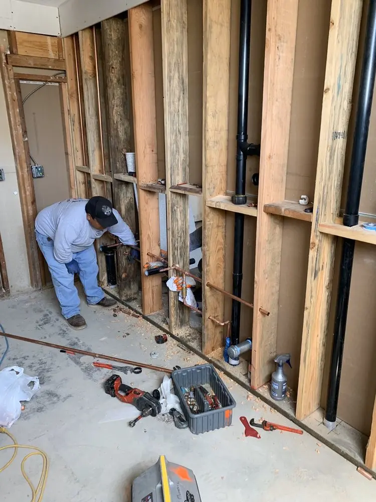 Commercial rough-in plumbing for Trenchless Sewer Repair in Heart of Arlington